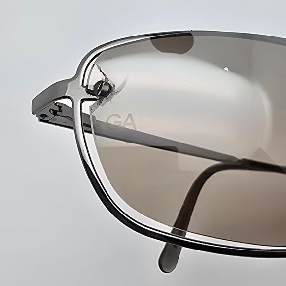 Giorgio Armani 1531 1144/54 Silver Frame Top Gradient Silver Lens Sunglasses - Picture 15 of 16